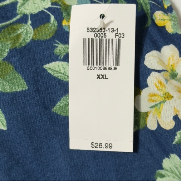 NEW Old Navy Blue and Yellow Casual Button Down Shirt Excellent - Picture 5 of 12